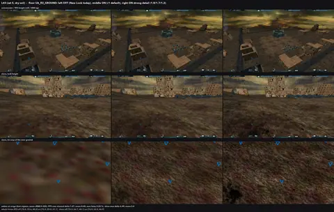 Strong detail on the set-5 desert ground.