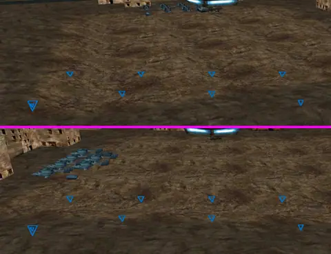 October 1: the batch-1 tanks parked in level 43. Top: 1998. Bottom: Reforged.