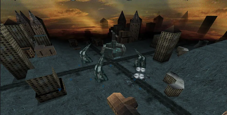 The same city level at 4K on the Low preset