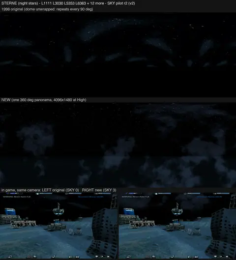 STERNE, the star sky, rebuilt.