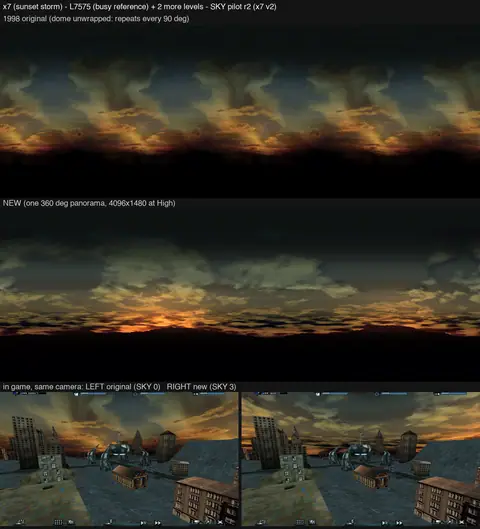 The x7 dusk sky over L7575.