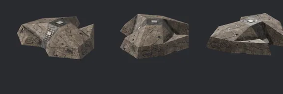 Top row: the 1998 Gigant. Bottom row: our rebuild, same ten angles. Heavy glider, paler Ghorkov base.
