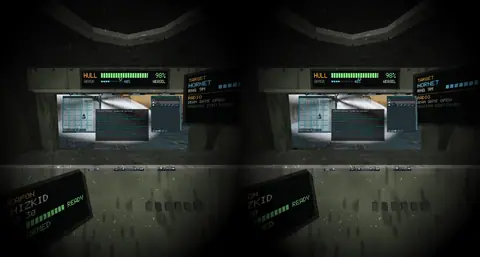 P3: cockpit shells, dash readouts, wrist panel.