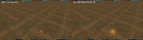 A firefight, off vs medium.